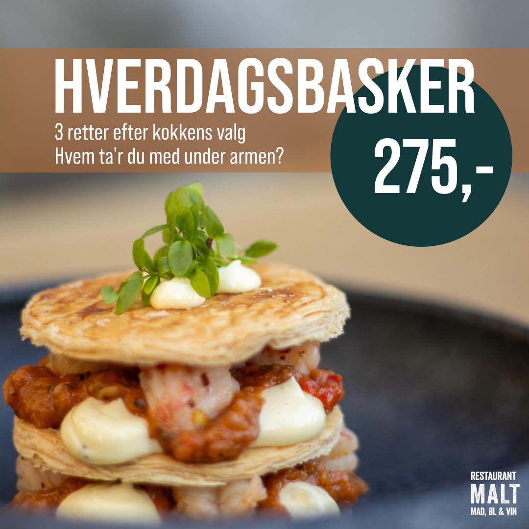 Vores Torsdagsbasker er blevet forvandlet til en HVERDAGSBASKER 🔥 

For nu kan vi saftsuseme også tilbyde det om onsdagen! Dobbelt op på: 🤌🍷🧑‍🍳😋 og liiidt lækrere hverdagsaftner til JER !